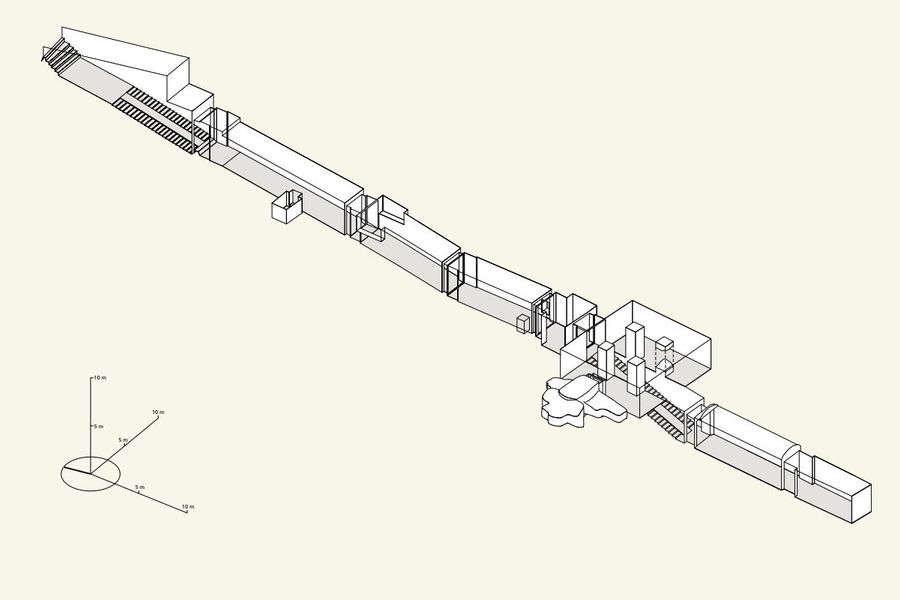 3D model hrobky KV10, Zdroj: Thebian Mapping Project