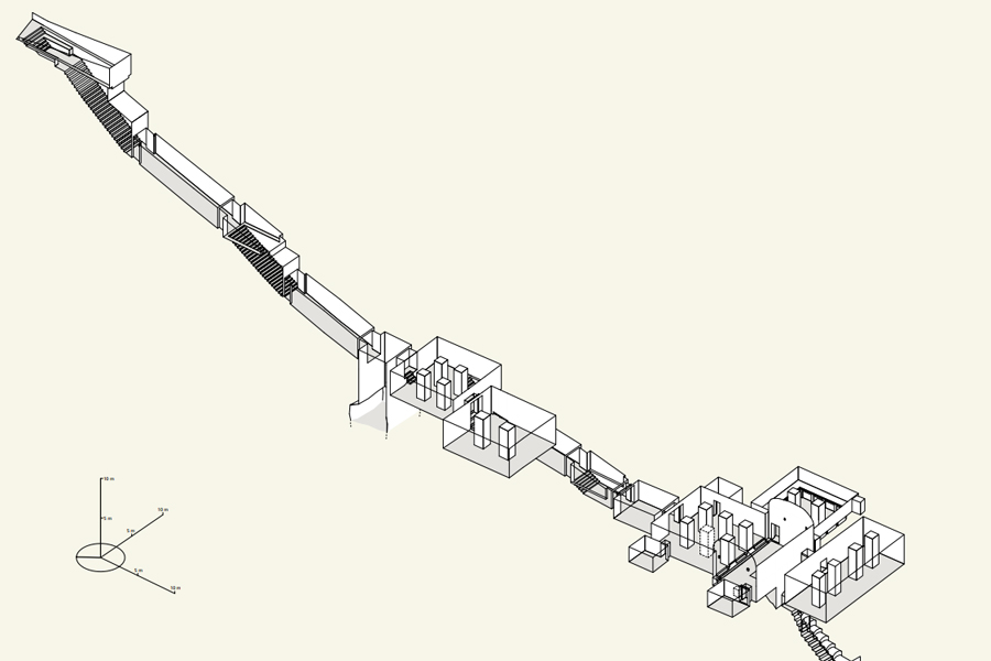 3D model hrobky KV17, Zdroj: Thebian Mapping Project